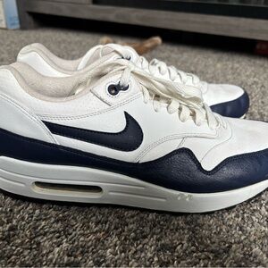 Mens Nike Air Max 1 White Black